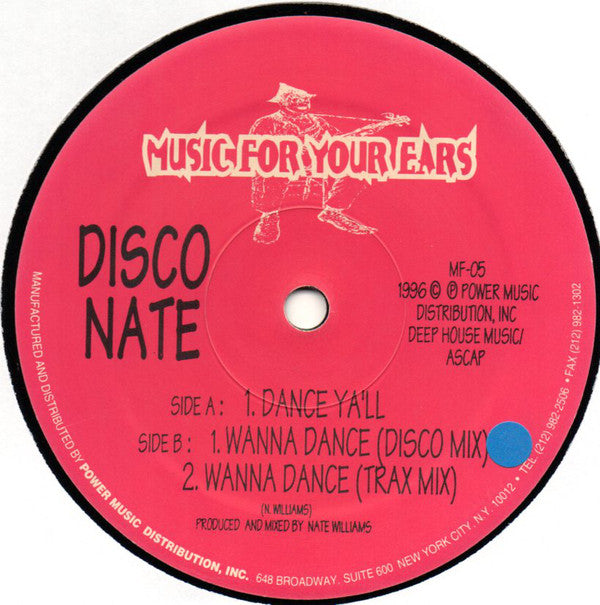 Disco Nate : Dance Y'All (12")