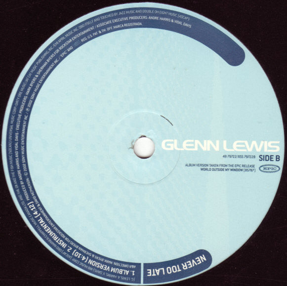 Glenn Lewis : It's Not Fair (12")