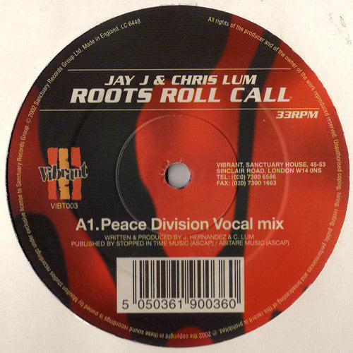 Jay-J & Chris Lum : Roots Roll Call (12")