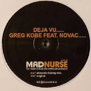 Greg Kobe Feat. Novac : Deja Vu (12")