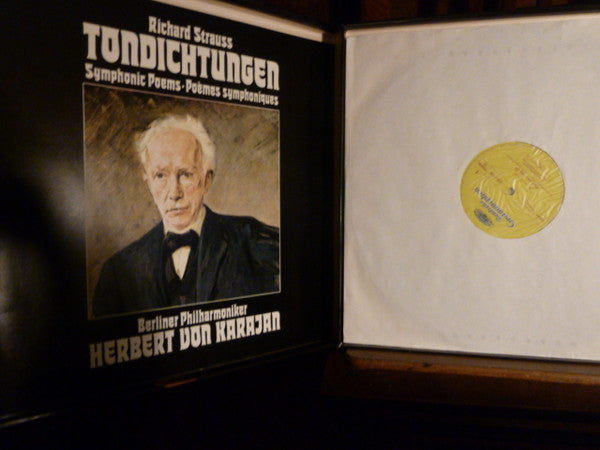 Richard Strauss, Herbert von Karajan, Berliner Philharmoniker : Tondichtungen (5xLP, Comp + Box, RE)