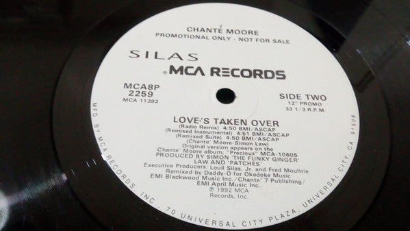 Chanté Moore : Love's Taken Over (12", Promo)