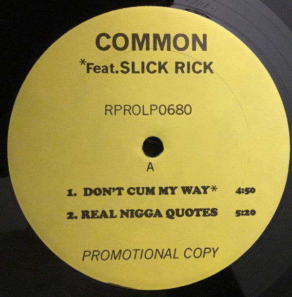 Common : Retrospect For Life (12", Promo)