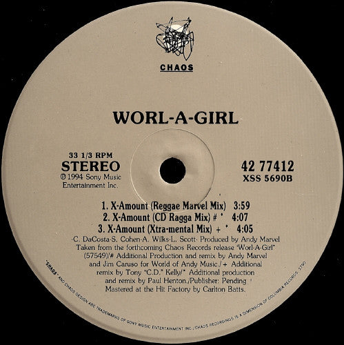 Worl-A-Girl : No Gunshot / X-Amount (12")