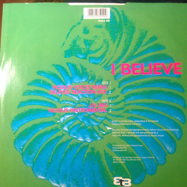 3rd Nation : I Believe (Remix) (12")