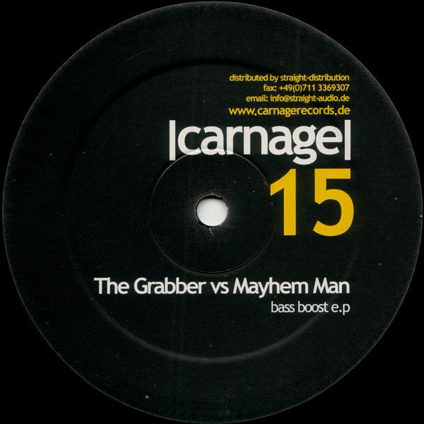 The Grabber vs. Mayhem Man : Bass Boost E.P (12", EP)