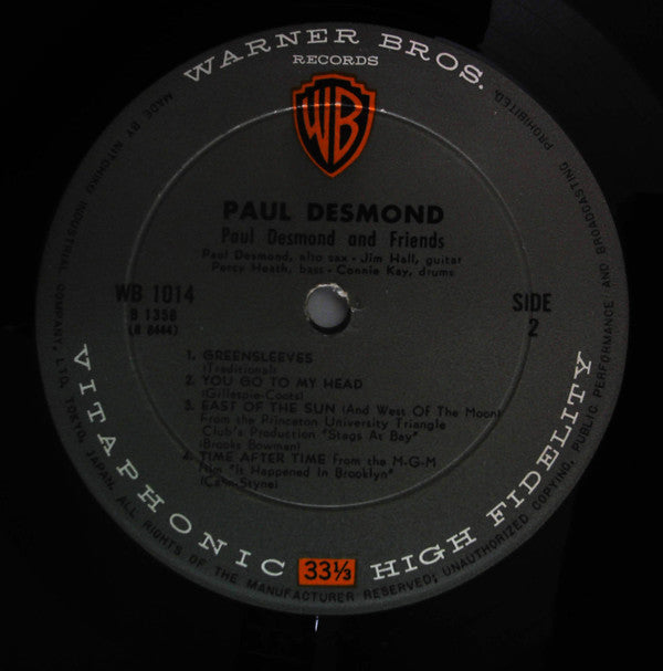 Paul Desmond : "First Place Again" Playboy (LP, Album)