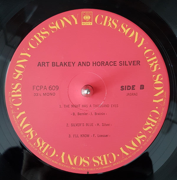 Art Blakey, Horace Silver : Art Blakey And Horace Silver (LP, Comp, Mono)