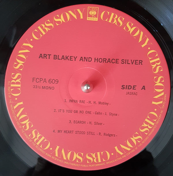 Art Blakey, Horace Silver : Art Blakey And Horace Silver (LP, Comp, Mono)