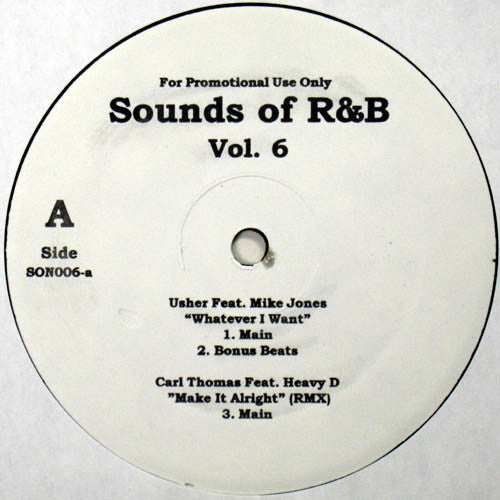 Various : Sounds Of R&B Vol. 6 (12", Promo, Unofficial)