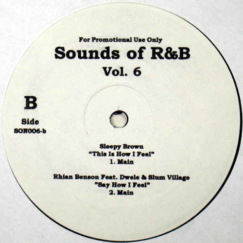 Various : Sounds Of R&B Vol. 6 (12", Promo, Unofficial)