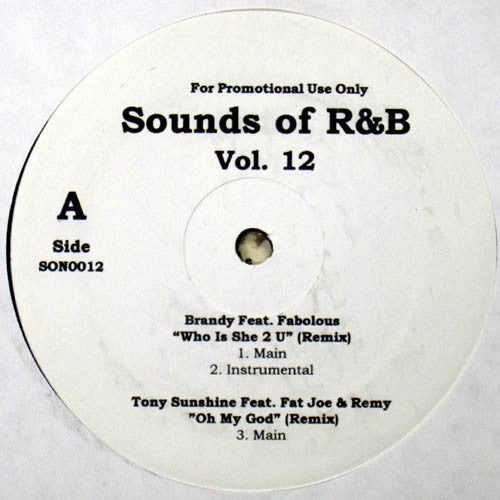 Various : Sounds Of R&B Vol. 12 (12", Promo, Unofficial)