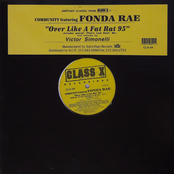 Community Featuring Fonda Rae : Over Like A Fat Rat '95 (12")