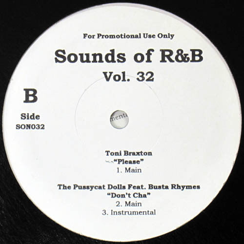 Various : Sounds Of R&B Vol. 32 (12", Promo, Unofficial)