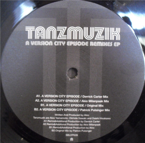 Tanzmuzik : A Version City Episode (Remixes EP) (12", EP)