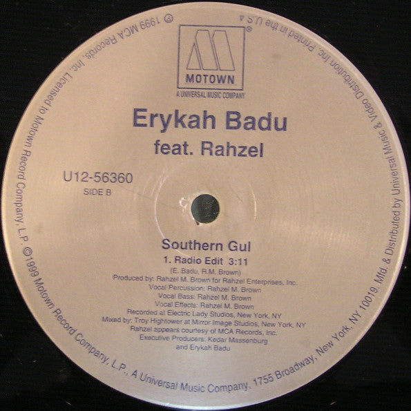 Erykah Badu : Southern Gul (12")