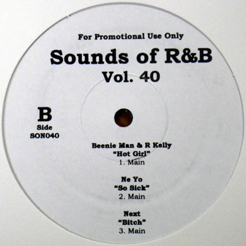 Various : Sounds Of R&B Vol. 40 (12", Promo, Unofficial)