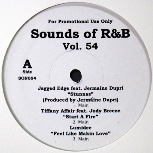 Various : Sounds Of R&B Vol. 54 (12", Promo, Unofficial)