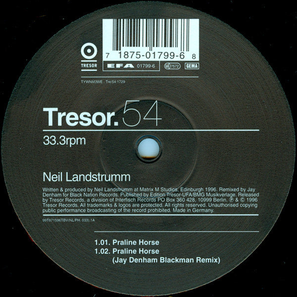 Neil Landstrumm : Praline Horse (12")