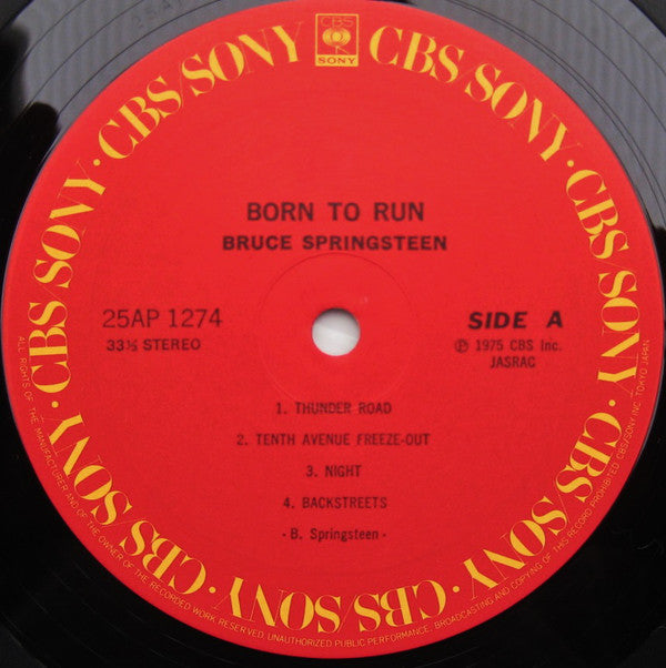 Bruce Springsteen : Born To Run (LP, Album, RE, Gat)