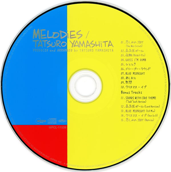 Tatsuro Yamashita : Melodies (30th Anniversary Edition) (CD, Album, RE, RM)