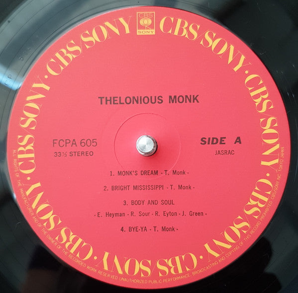 Thelonious Monk : Thelonious Monk (LP, Comp)