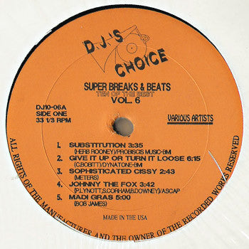 Various : Super Breaks & Beats Vol. 6 (LP, Comp)