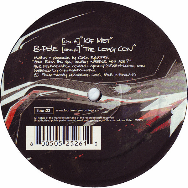 B-Pole : Kif Met / The Long Con (12")