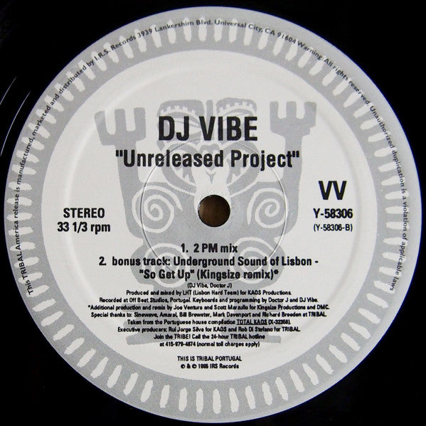 DJ Vibe : Unreleased Project (12")