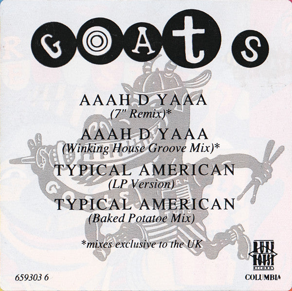 The Goats : Aaah D Yaaa (12", Single)