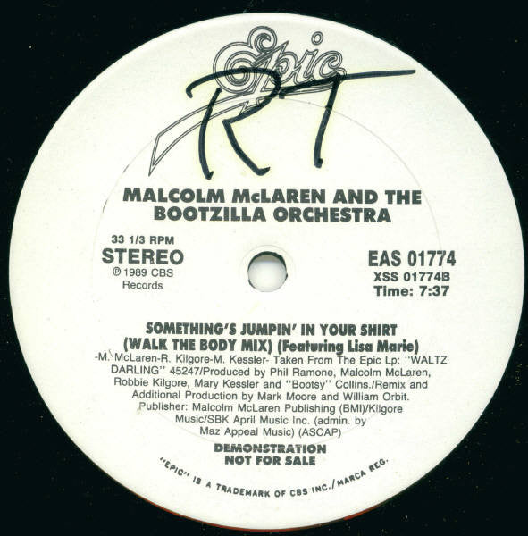 Malcolm McLaren And The Bootzilla Orchestra : Waltz Darling (12", Promo)