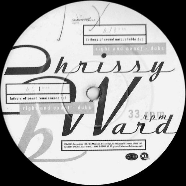 Chrissy Ward : Right And Exact (Dubs) (12", 2/2)