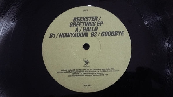 Beckster : Greetings EP (12", EP)