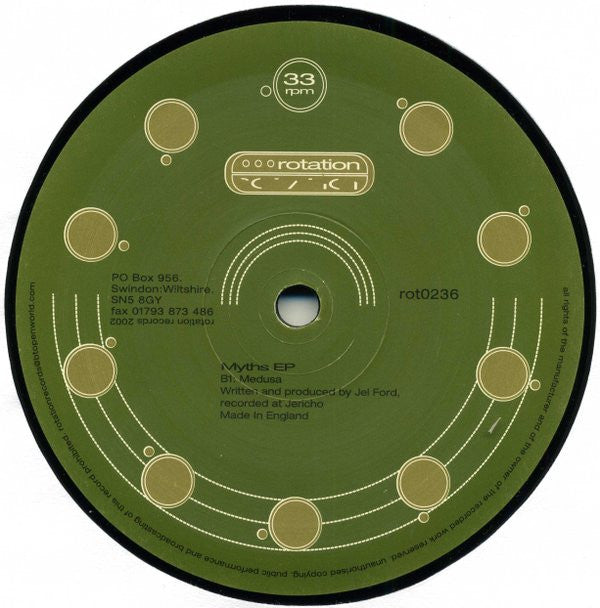 Dave Angel / Jel Ford : Myths EP (12", EP)