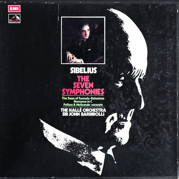 Jean Sibelius - Hallé Orchestra, Sir John Barbirolli : The Seven Symphonies (5xLP, RP + Box, Comp)