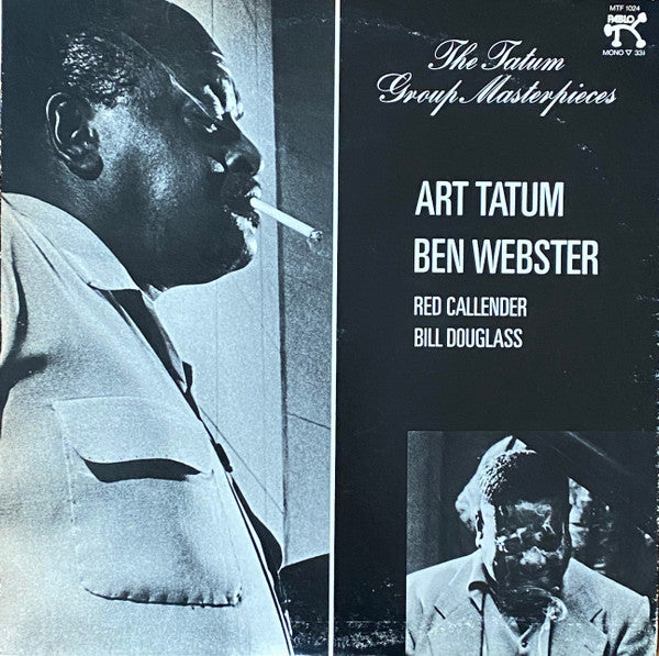 Art Tatum / Ben Webster : The Tatum Group Masterpieces (LP, Album, Mono, RE)