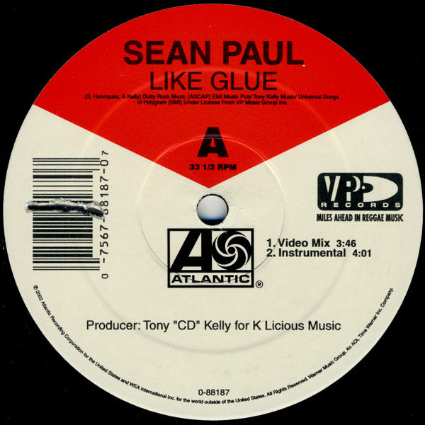 Sean Paul : Like Glue (Video Mix) (12")