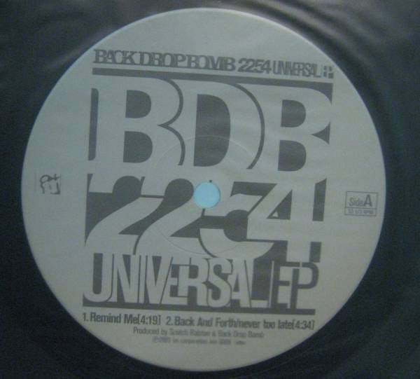 Back Drop Bomb : 2254 Universal Ep (10")