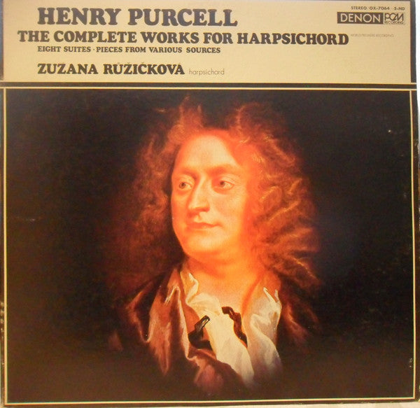 Zuzana Růžičková, Henry Purcell : The Complete Works For Harpsichord (2xLP, Gat)