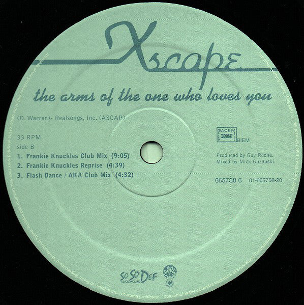 Xscape : The Arms Of The One Who Loves You (12")