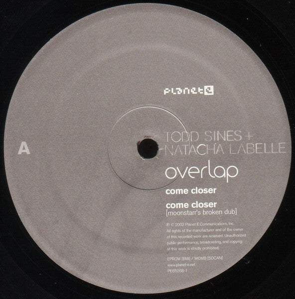 Todd Sines + Natacha Labelle : Overlap (12")