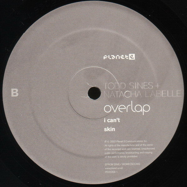 Todd Sines + Natacha Labelle : Overlap (12")