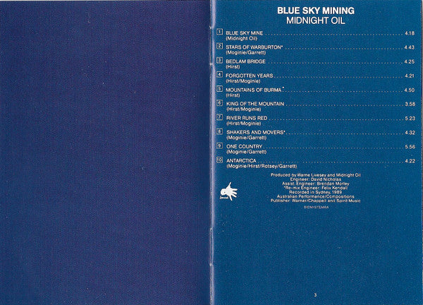 Midnight Oil : Blue Sky Mining (MD, Album)