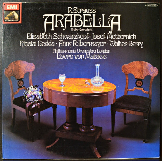 Richard Strauss, Elisabeth Schwarzkopf, Josef Metternich, Nicolai Gedda, Anny Felbermayer, Walter Berry, The London Philharmonic Orchestra, Lovro Von Matacic : Arabella • Großer Querschnitt (LP, Comp, Mono)