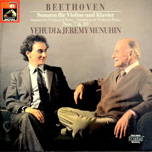 Ludwig van Beethoven - Yehudi Menuhin / Jeremy Menuhin : Sonaten Für Violine Und Klavier Nos. 7 & 8 (LP)