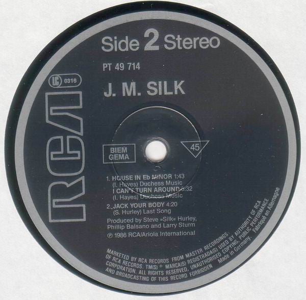 J.M. Silk : She's So Far Away (12")