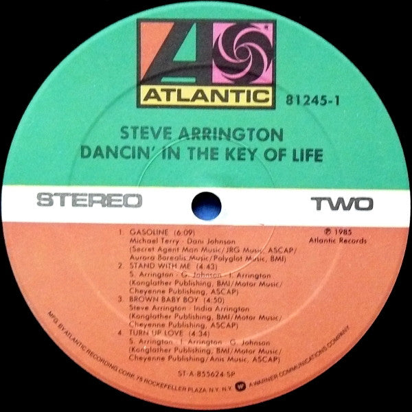 Steve Arrington : Dancin' In The Key Of Life (LP, Album)