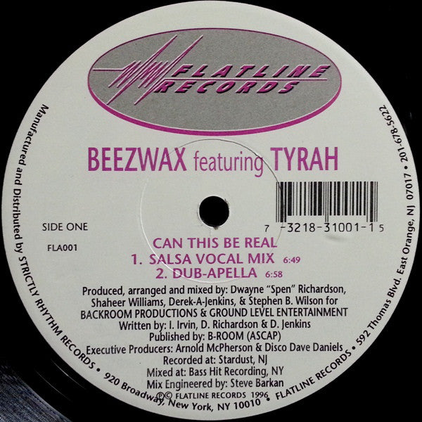 Beezwax Featuring Tyrah : Can This Be Real (12")