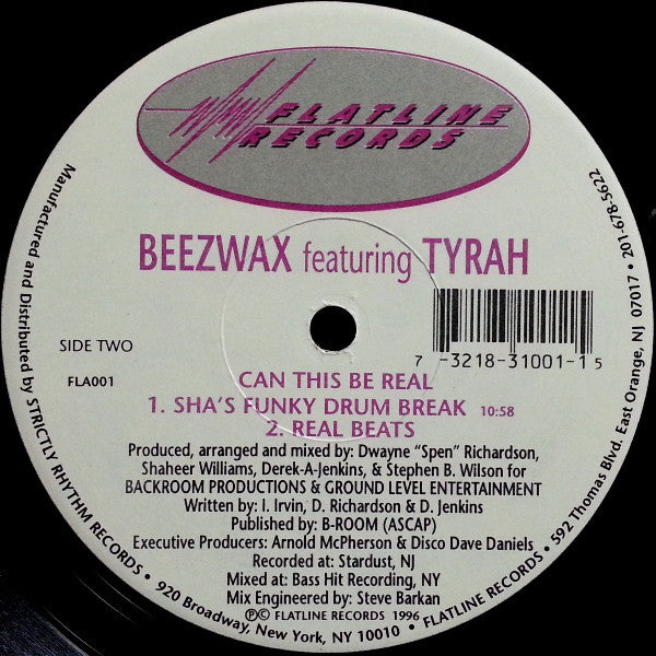 Beezwax Featuring Tyrah : Can This Be Real (12")