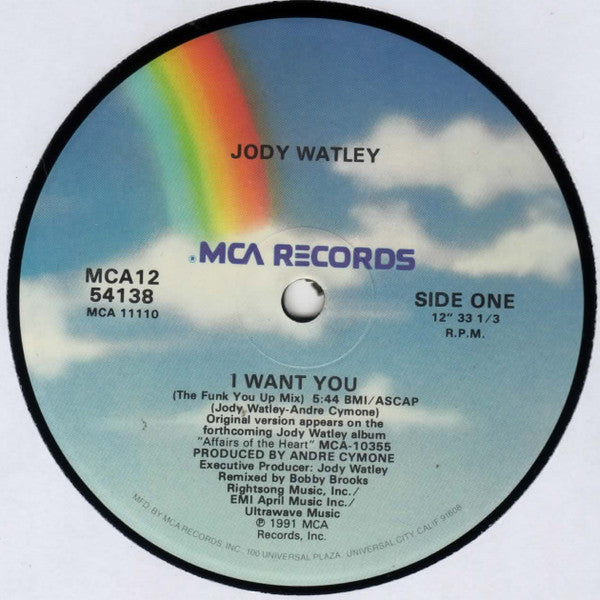 Jody Watley : I Want You (12", Single)